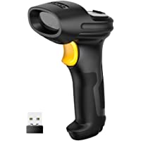 Inateck Lector de códigos de Barras Escáner Láser Inalámbrico 2.4GHz- Alcance 35 m- Automático- Rápido y Preciso…